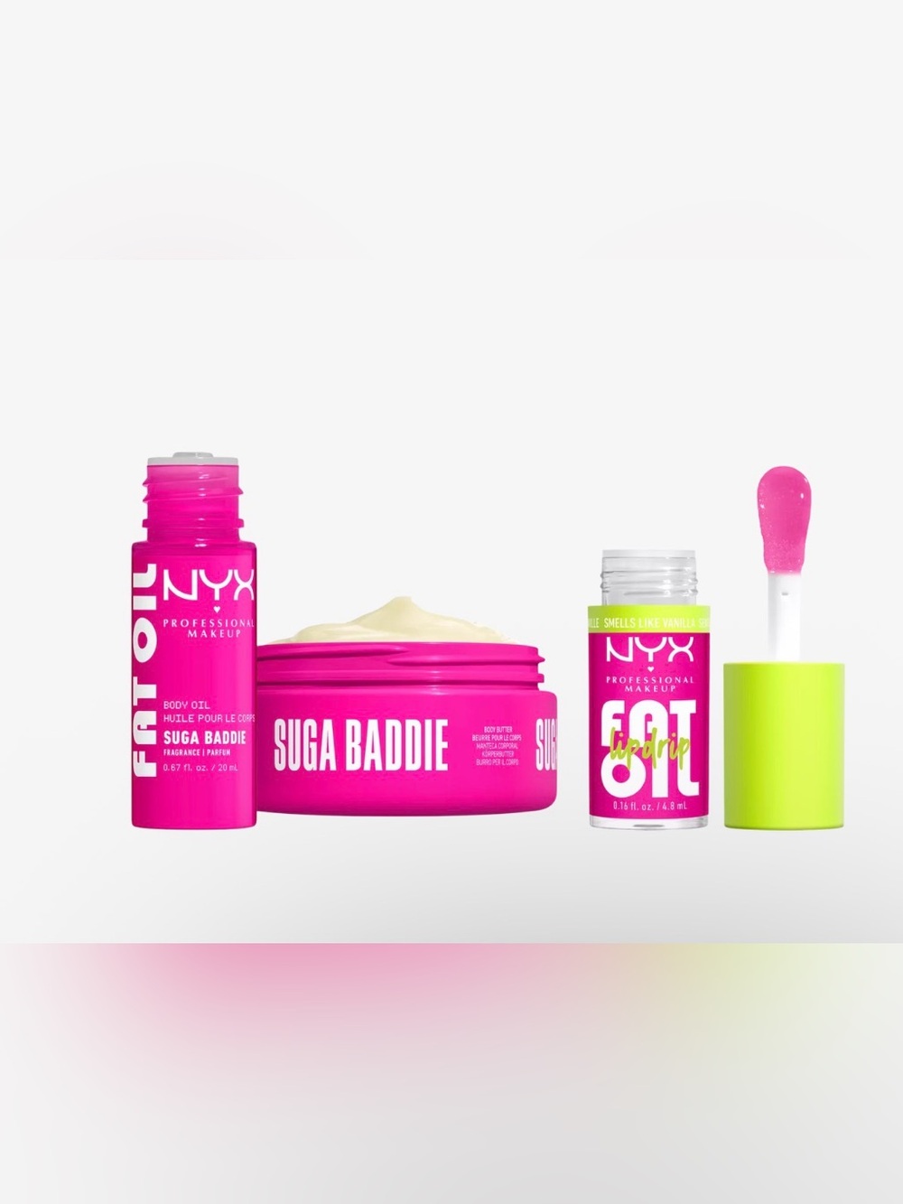 NEW NYX Fat Oil Lip Drip and Body Kit - Suga Baddie